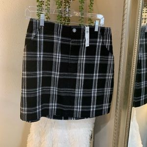Hollister plaid high rise skirt